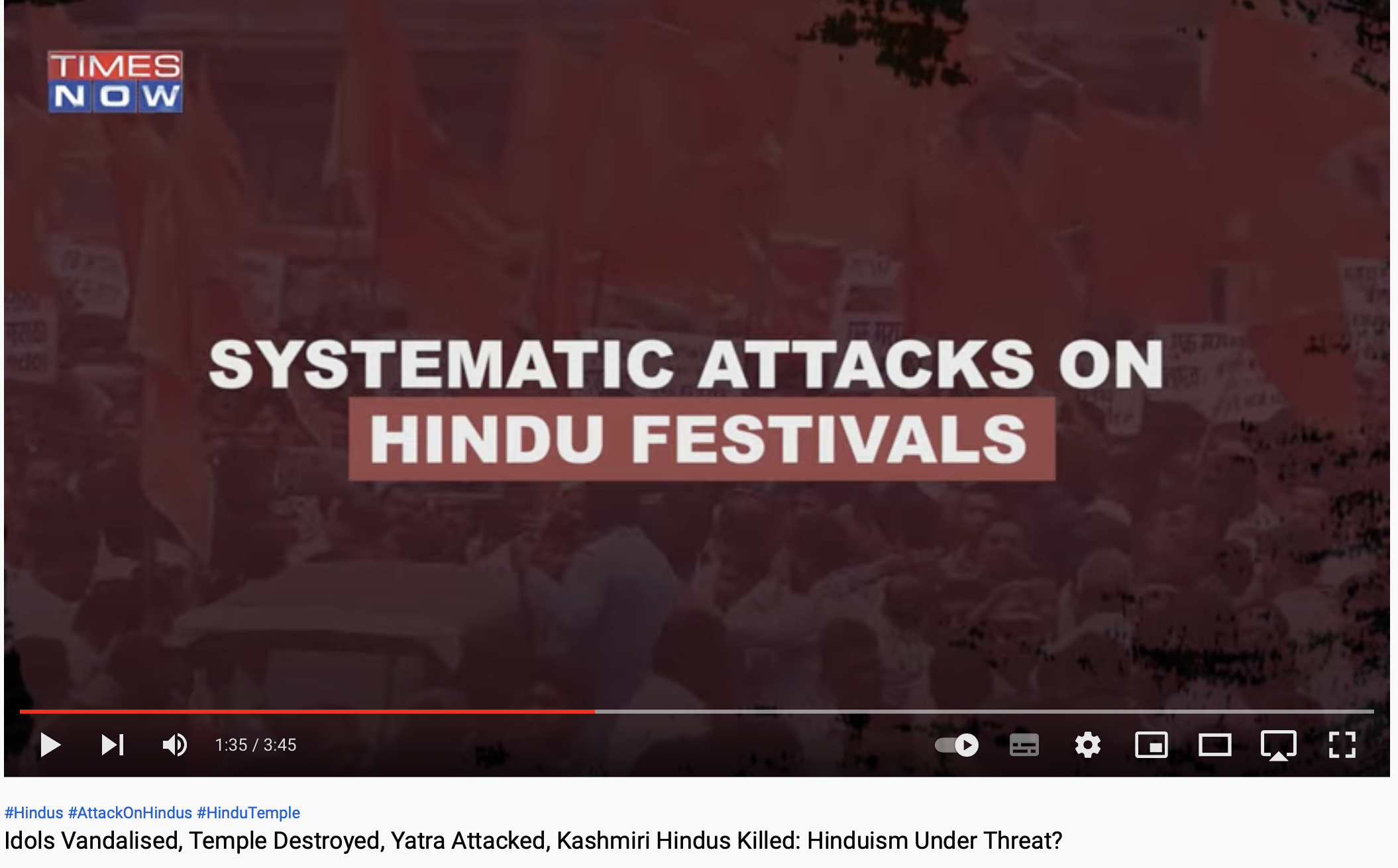 Systamatic Attack on Hindu Festivals