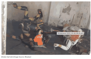 The incident came to the fore just a day after the conclusion of the 10-day-long Durga Puja festival