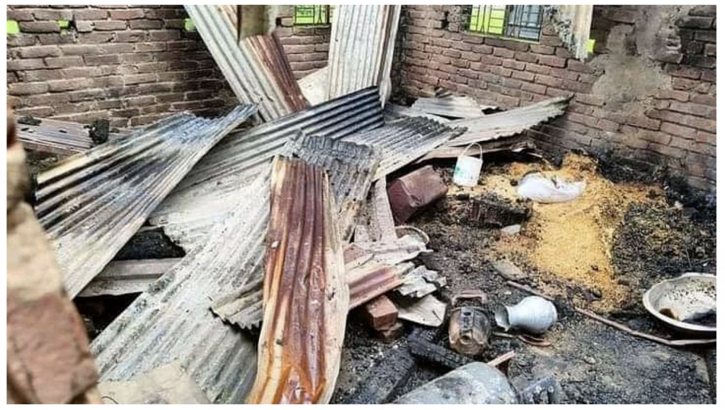 A mob has damaged 66 houses and set on fire at least 20 homes of Hindus in Bangladesh over an alleged blasphemous social media post amidst protests by the minority community against temple vandalism incidents during the Durga Puja celebrations last week, authorities said on Monday.