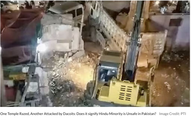 One Temple Razed, Another Attacked by Dacoits: Does it Signify Hindu Minority is Unsafe in Pakistan?