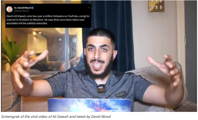 Old video of Leicester violence provocateur Ali Dawah, calling for the execution of apostates in Islamic land, goes viral