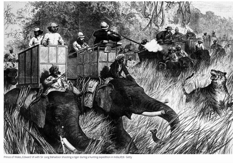 In nineteenth-century India, many locals stood up against British hunting